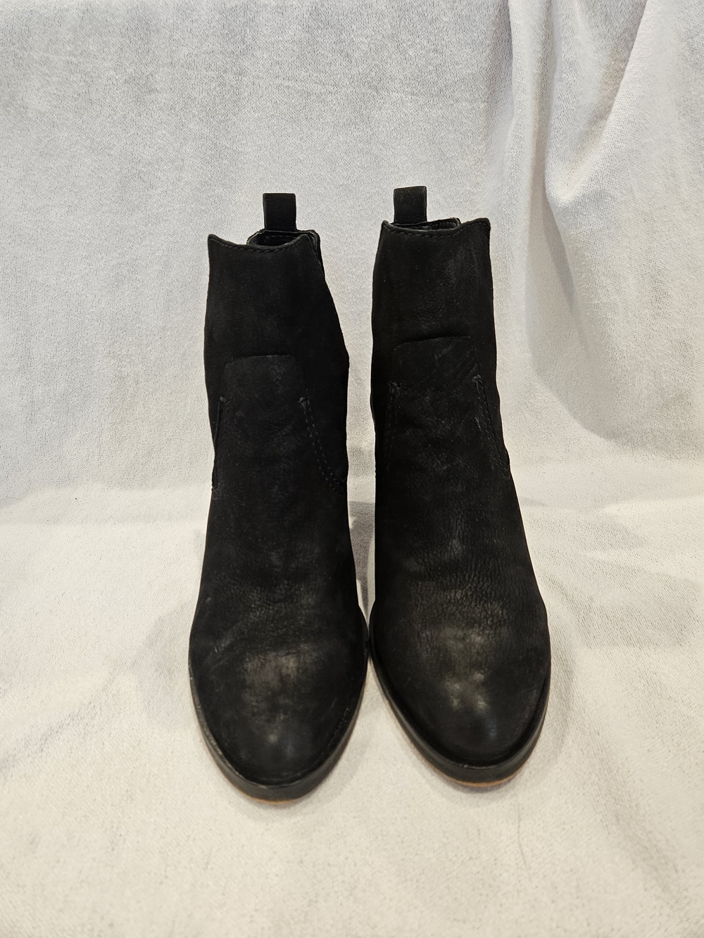 Dolce Vita Black Suede Ankle Booties with Block Heel - Picture 3 of 8